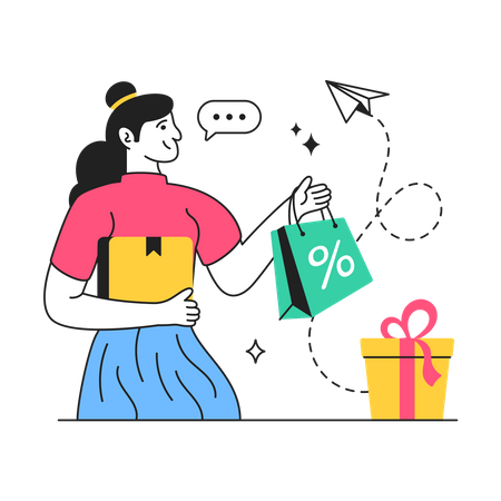 Shopping Discount  Illustration