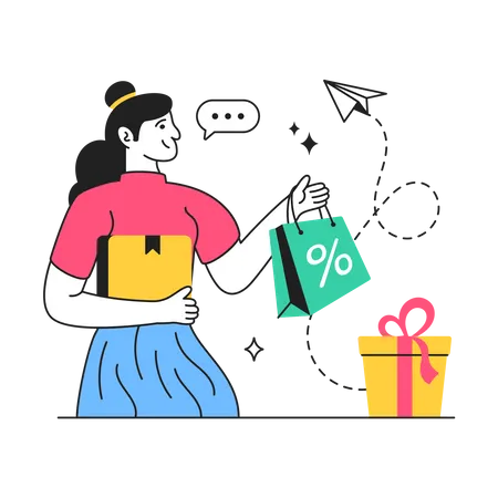 Shopping Discount  Illustration