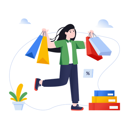 Shopping Discount  Illustration