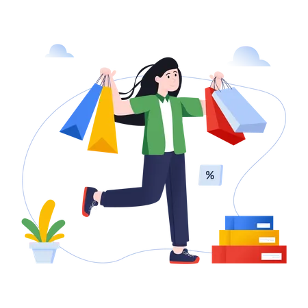 Shopping Discount  Illustration