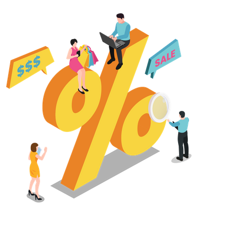 Shopping discount  Illustration