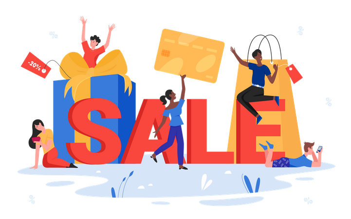 Shopping Discount  Illustration