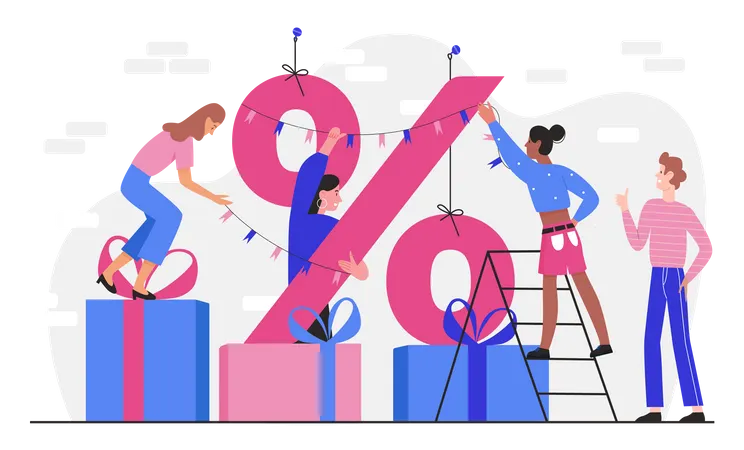 Shopping Discount  Illustration
