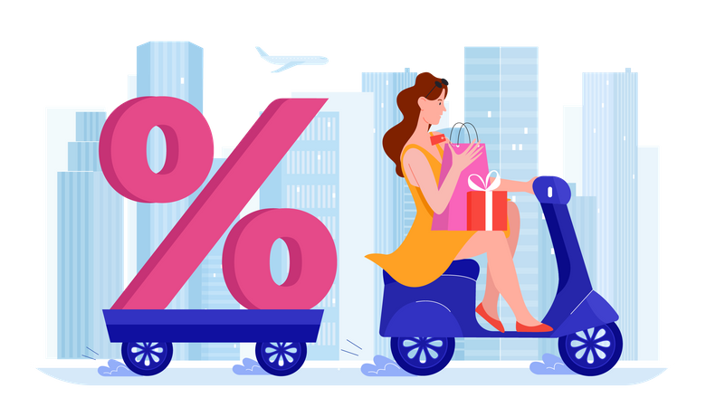 Shopping Discount  Illustration