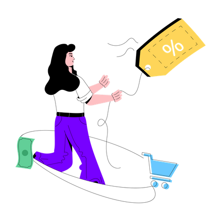 Shopping Discount  Illustration