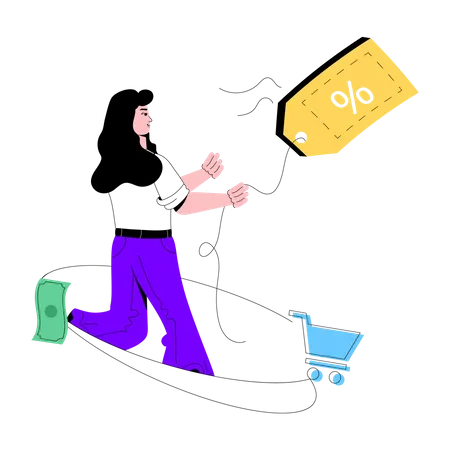 Shopping Discount  Illustration