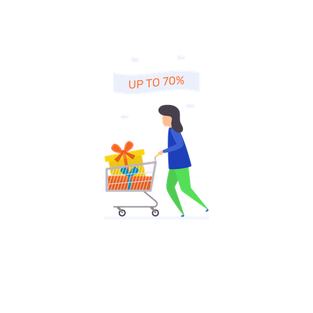 Shopping Discount  Illustration