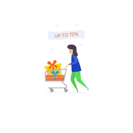 Shopping Discount  Illustration