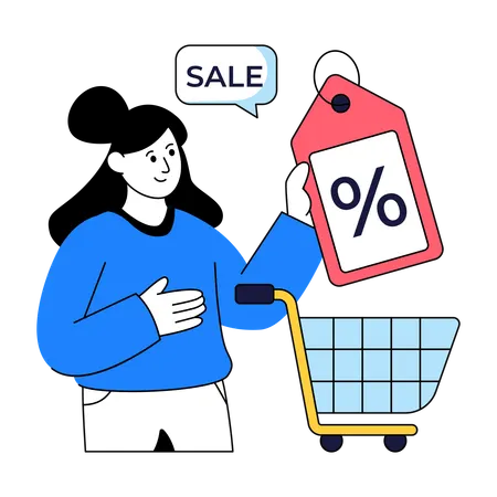 Shopping Discount  Illustration
