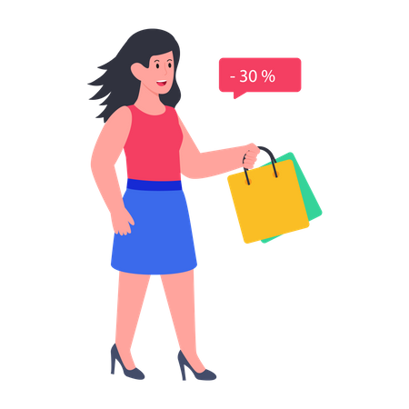 Shopping Discount  Illustration