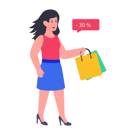 Shopping Discount  Illustration