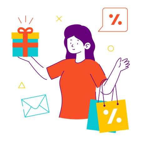 Shopping discount  Illustration
