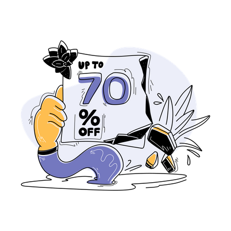 Shopping Discount Offer Illustration