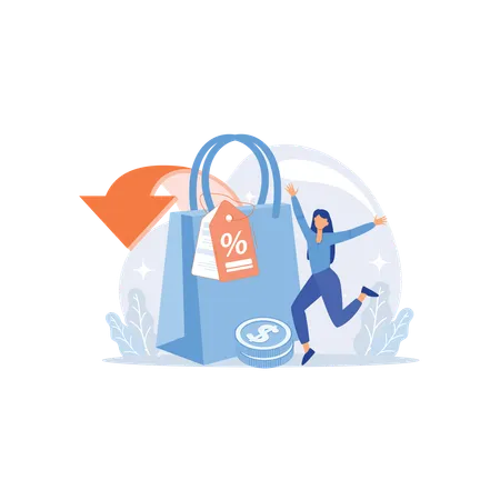 Shopping discounts  Illustration