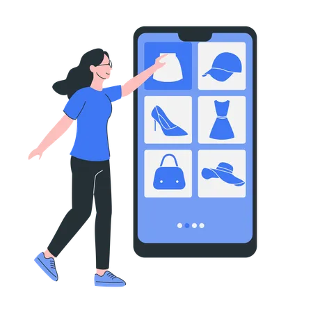 Shopping feed  Illustration