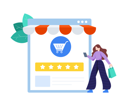 Shopping Feedback  Illustration