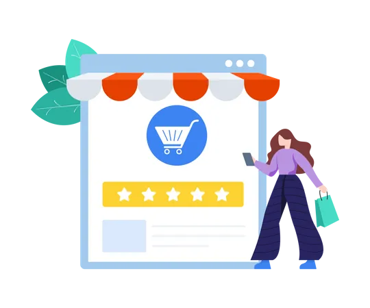 Shopping Feedback  Illustration