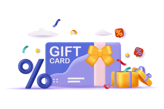 Shopping Gift Certificate  Illustration