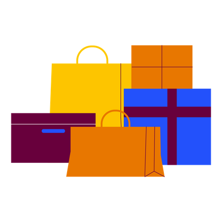 Shopping gift  Illustration