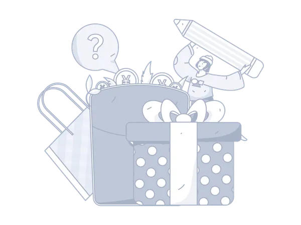 Shopping Gift  Illustration