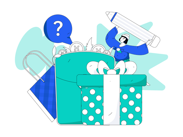 Shopping Gift  Illustration