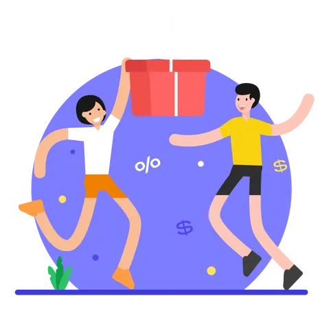 Shopping Gift  Illustration