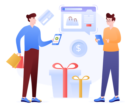 Shopping Gift  Illustration