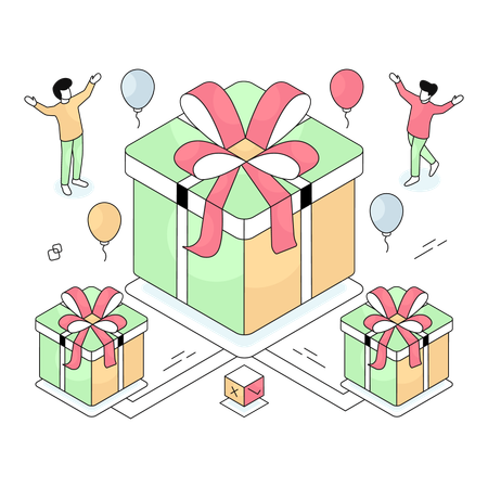 Shopping Gifts  Illustration