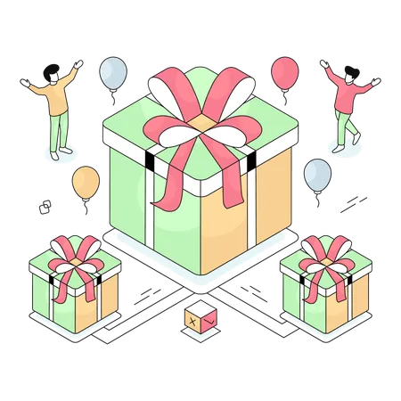 Shopping Gifts  Illustration