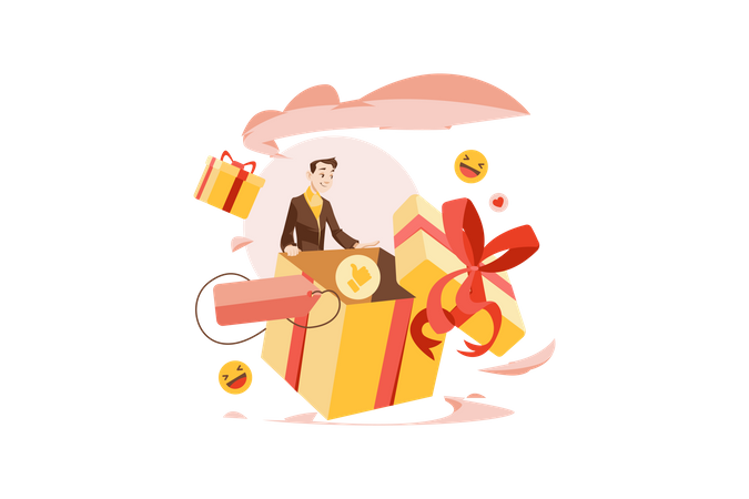 Shopping Giveaway Illustration