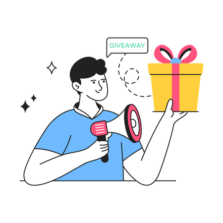 Shopping Giveaway  Illustration