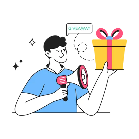 Shopping Giveaway  イラスト