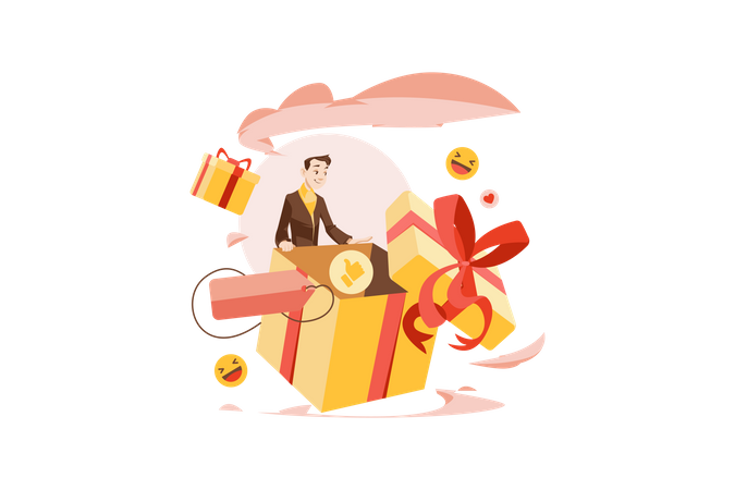 Shopping Giveaway  Illustration