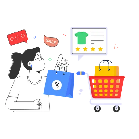 Shopping  Illustration