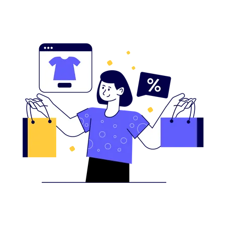 Shopping  Illustration