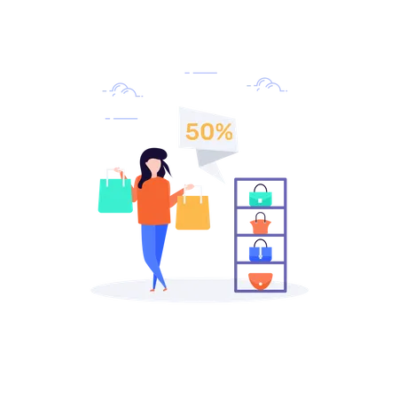 Shopping  Illustration