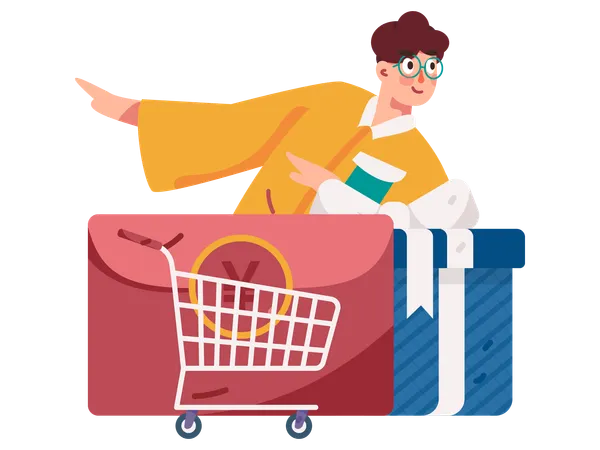 Shopping mail  Illustration