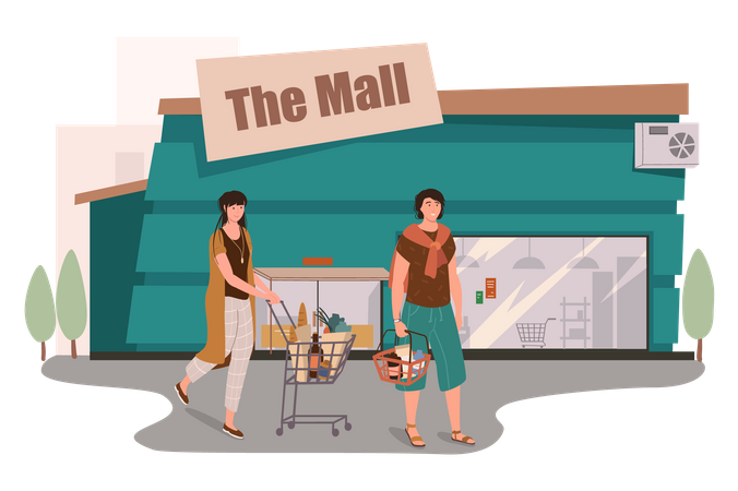 Shopping Mall  Illustration