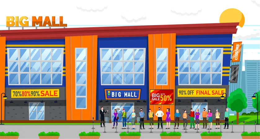 Shopping mall  Illustration