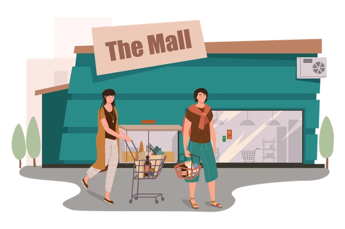 Shopping Mall  Illustration