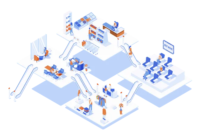 Shopping Mall  Illustration