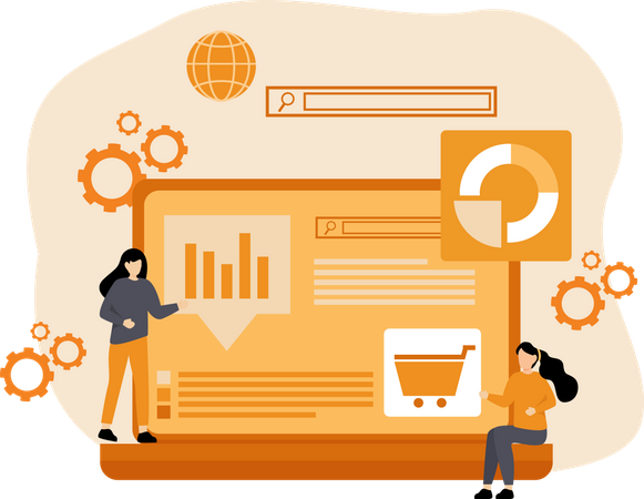 Shopping-Marketing-Analyse  Illustration