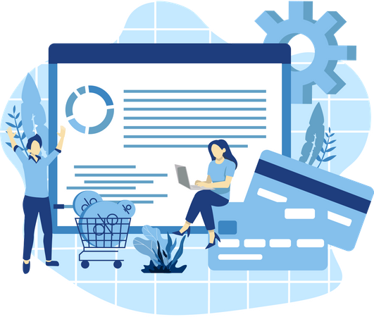 Shopping Marketing  Illustration