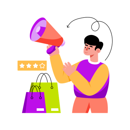 Shopping Marketing  Illustration