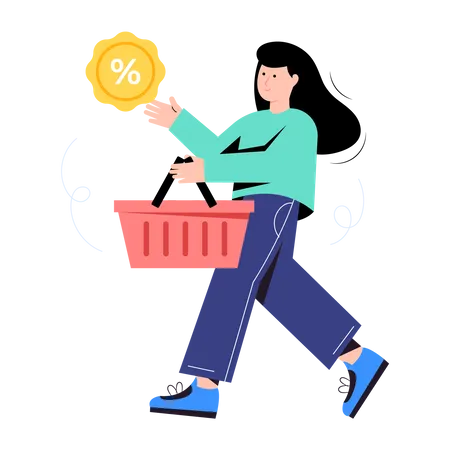 Shopping Offer  Illustration