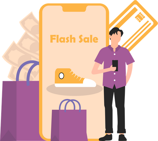 Shopping Offer  Illustration