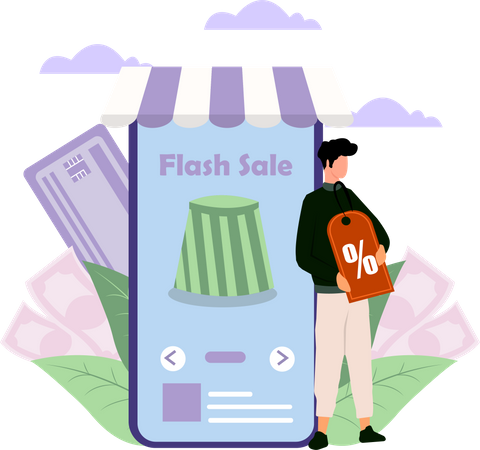 Shopping Offer  Illustration