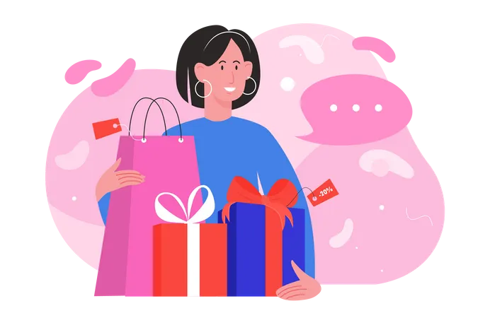 Shopping Offer  Illustration