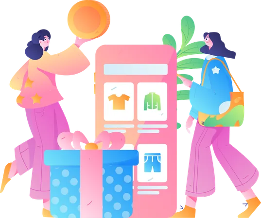 Shopping Offer  Illustration