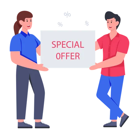 Shopping Offer  Illustration